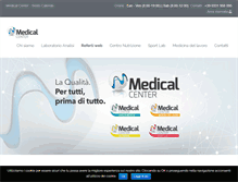 Tablet Screenshot of medicalcentersrl.it